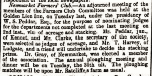 The first mention of Frederick Gray in Newmarket, in October 1866 (see below or click image for source and acknowledgements etc., ref. Image 1).