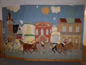 The mural that used to be in the main waiting room from 1999 until 2021, on the wall that leads from reception to the Alton Wing (see below or click image for source and acknowledgements etc., ref. Image 3).